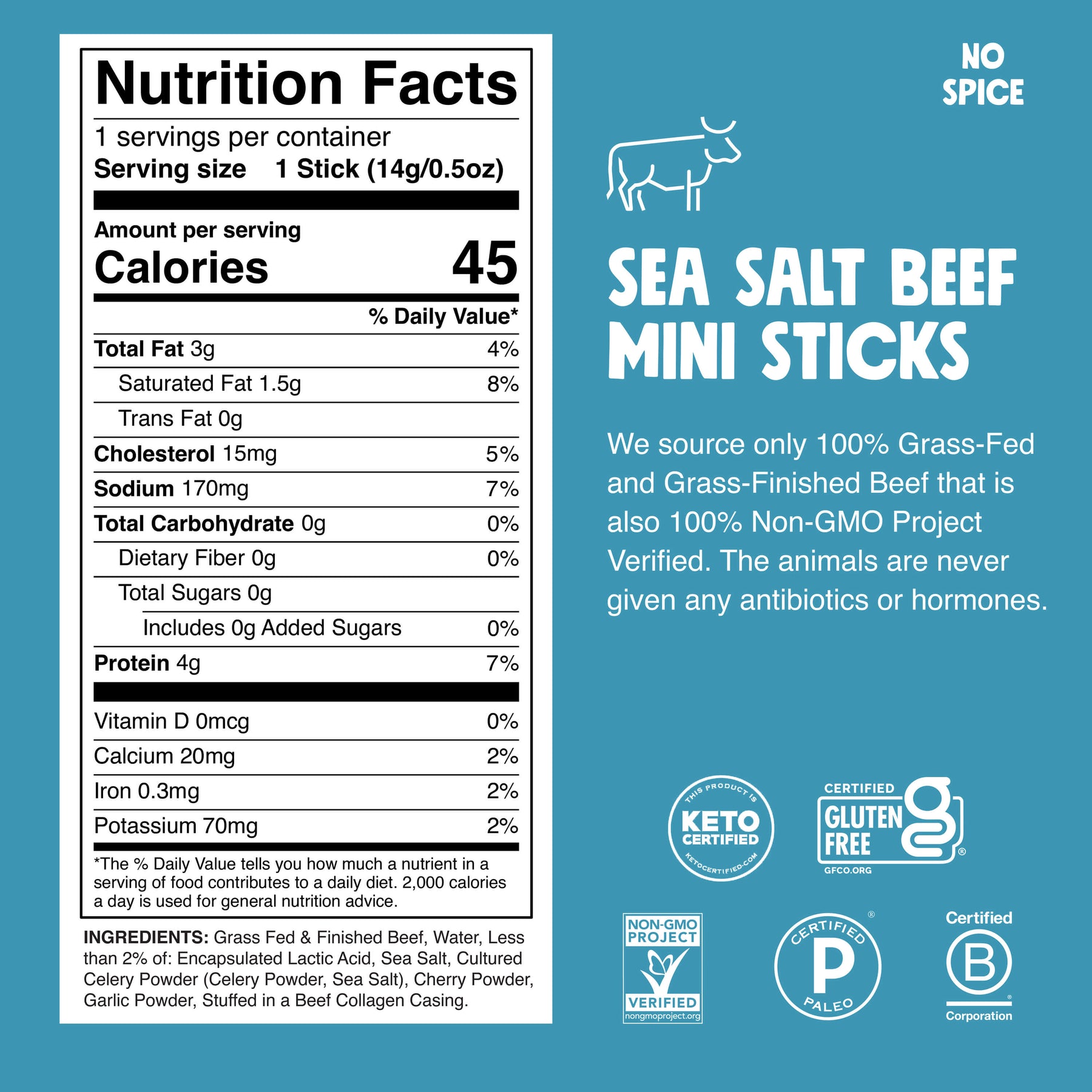 6 ct. Sea Salt Beef Chomplings - Clean Beef Pick